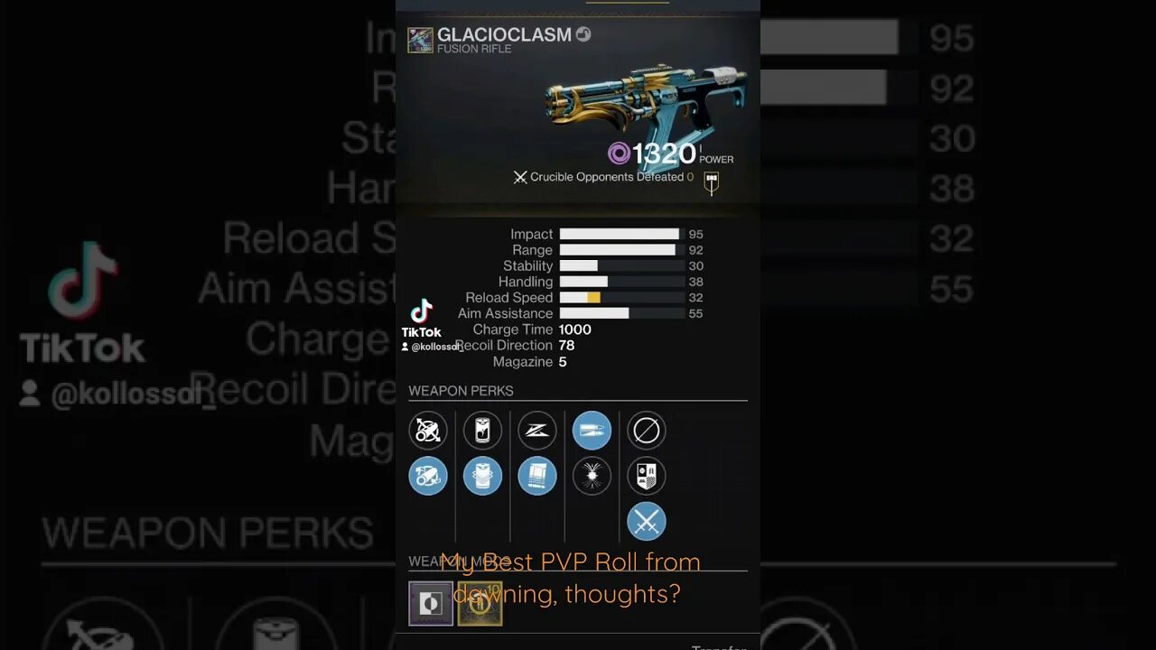 Rate my PVP roll!