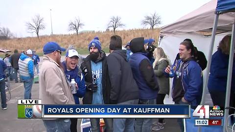 Fans tailgate ahead of Royals home opener