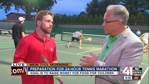 Tennis marathon Friday set to raise money for Harvesters child hunger program