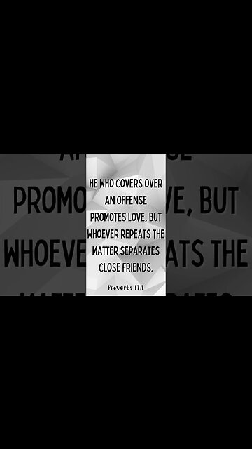 Proverbs 17:9 #shorts