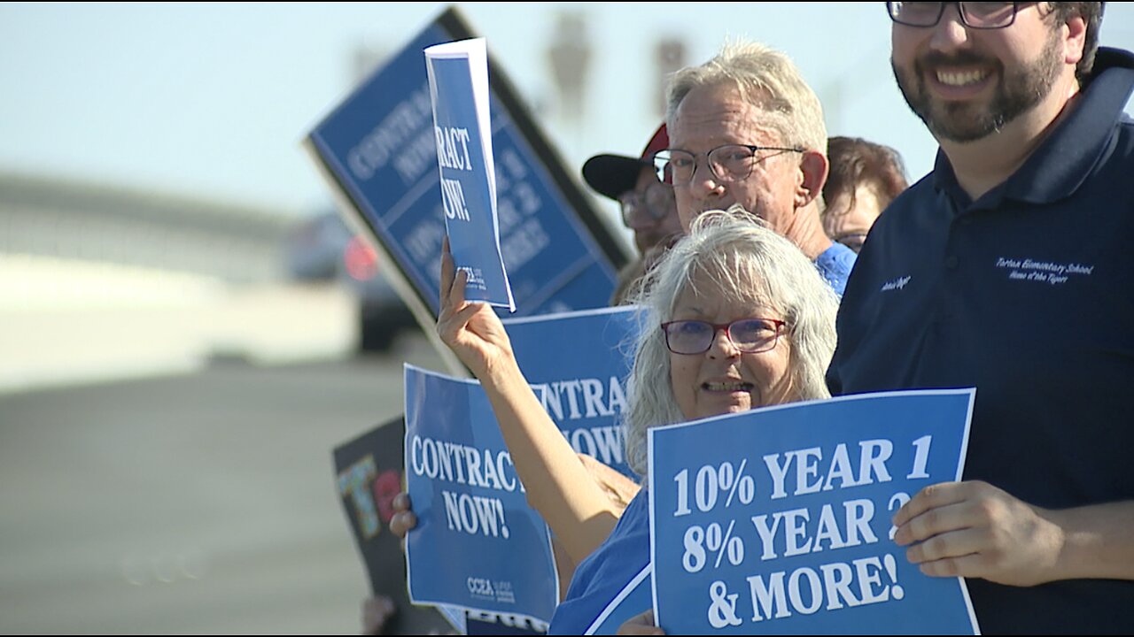Why are teachers rallying throughout Las Vegas? These are the answers they told us.