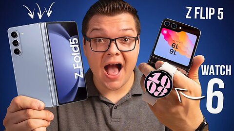 Chegou! Galaxy Z Flip 5, Z Fold 5 e Galaxy Watch 6! O que MUDOU?