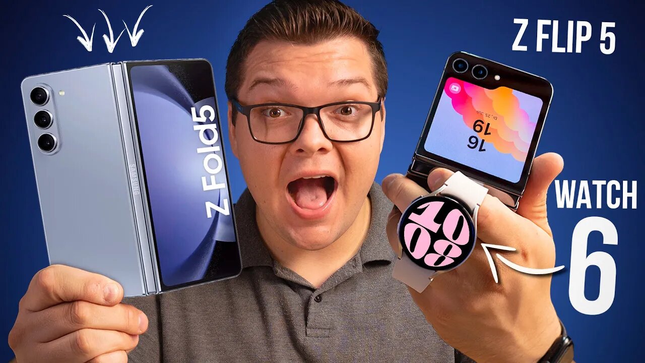 Chegou! Galaxy Z Flip 5, Z Fold 5 e Galaxy Watch 6! O que MUDOU?