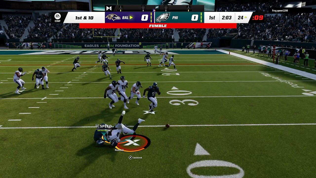 MADDEN 23 65 YARD D-LINE FUMBLE RECOVERY TD