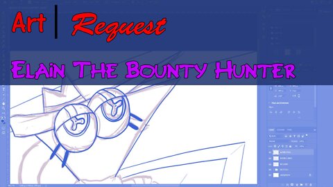 Art | Request | Elain The Bounty Hunter