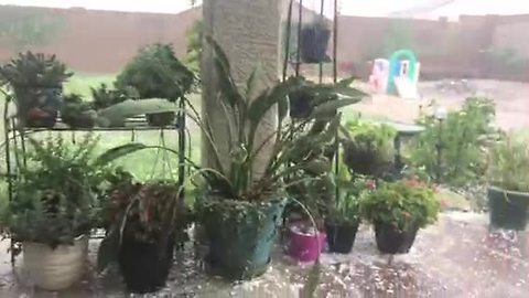 Hail storm rocks Corona de Tucson