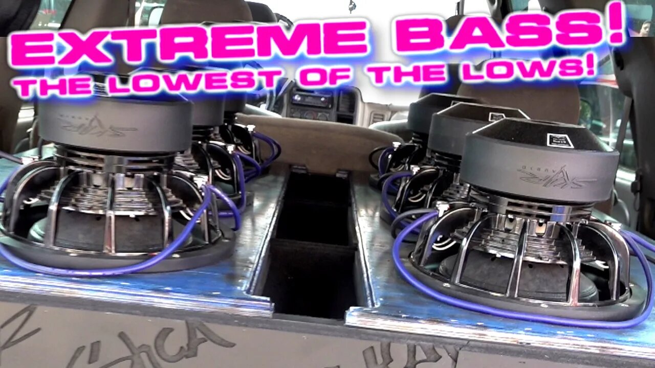 EXTREME Beard Whipping BASS! Lowest of the Lows. 6 21" Subs 6th Order Bandpass Wall (Mr. 15hz)