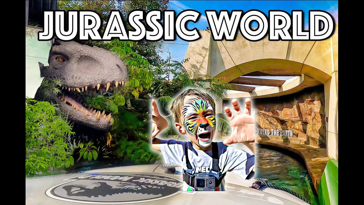 Gabe explores Jurassic World at Universal Studios Hollywood!