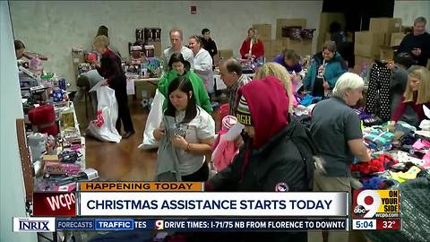 Salvation Army's Christmas assistance begins Thursday