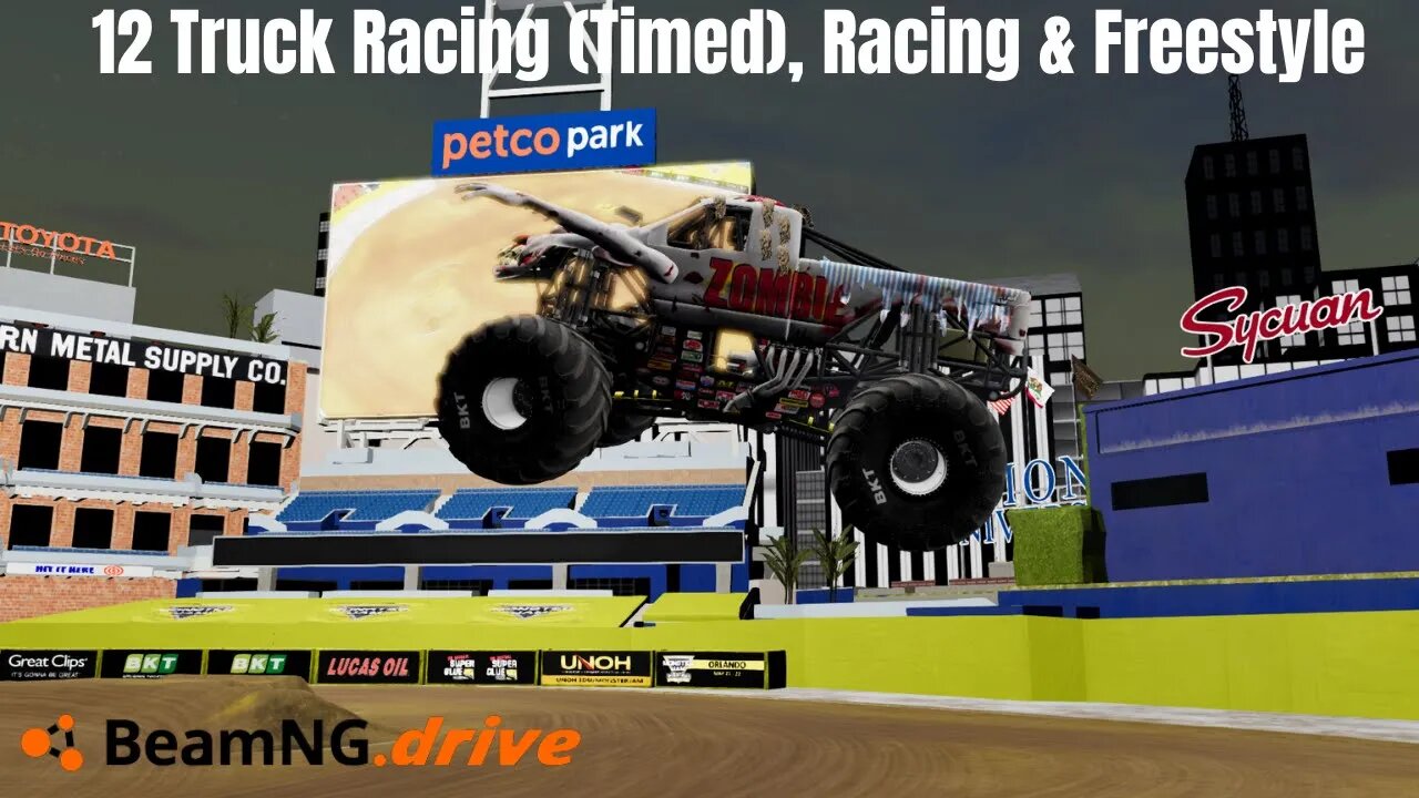 Monster Jam San Diego 2022| Monster Tour BeamNG.Drive Monster Jam #beamngdrive #monsterjam