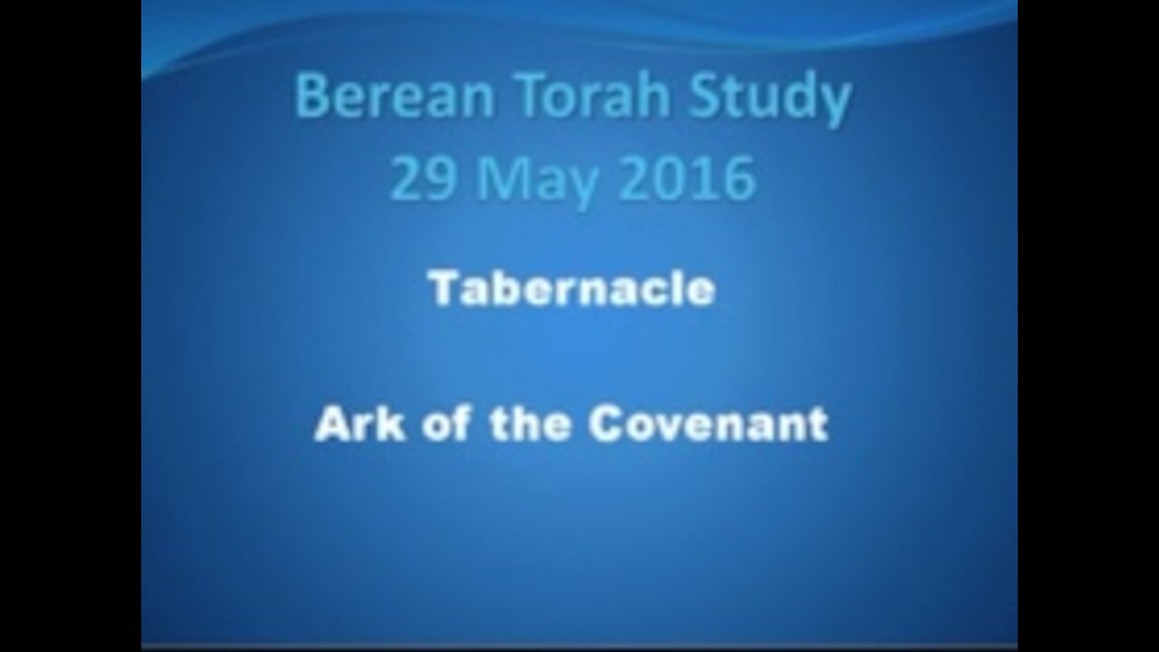 The tabernacle and the Ark of the Covenant