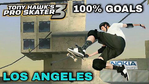 Tony hawk pro skater 3 | all goals, stats e decks - 100% Los Angeles (walkthrough )