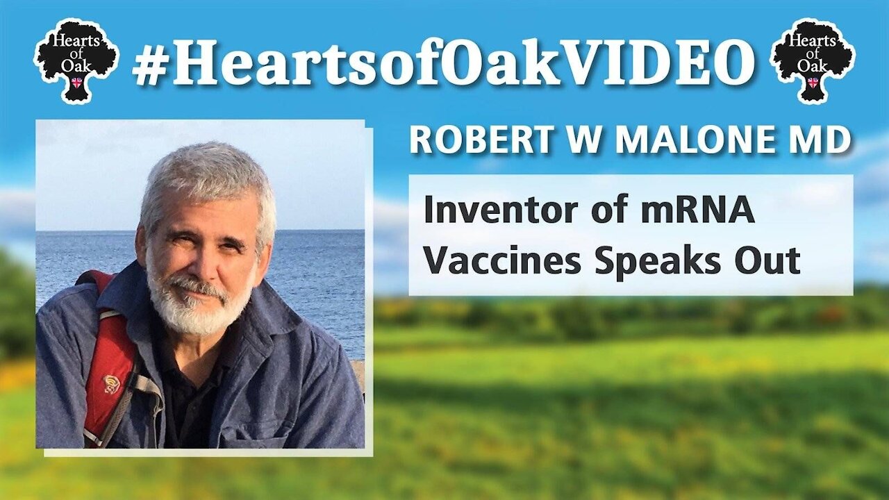 Robert W Malone MD - Inventor of mRNA Vaccines Speaks Out