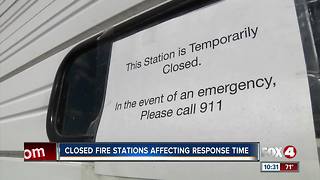 Closed Fire Stations Affecting Response Time