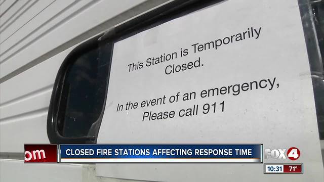 Closed Fire Stations Affecting Response Time