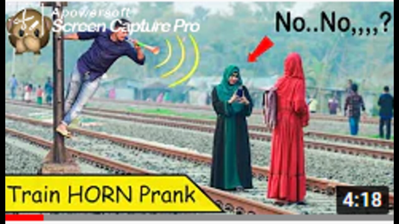 Viral Train Horn Prank 2021 || Best Of Train Horn Prank Reaction on Public..