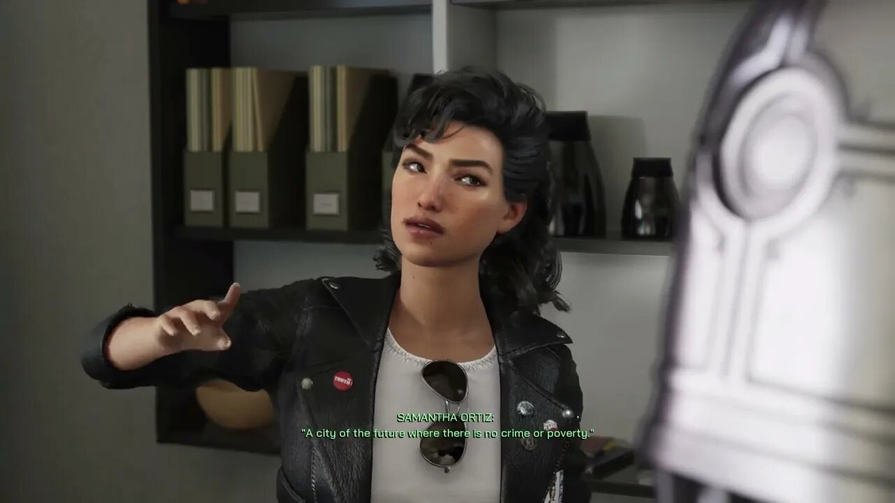 Robocop: Rogue City - Bank Heist: Reach Manager's Office: Talk To Samantha Ortiz Dialogue Gameplay