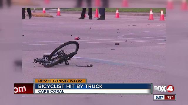 Cape Coral teen critically injured while riding bike early Thursday