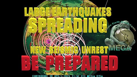 4/05/2024 -- Large M6.8 Earthquake in West Pacific -- Japan M6.2 -- Seismic Unrest is spreading