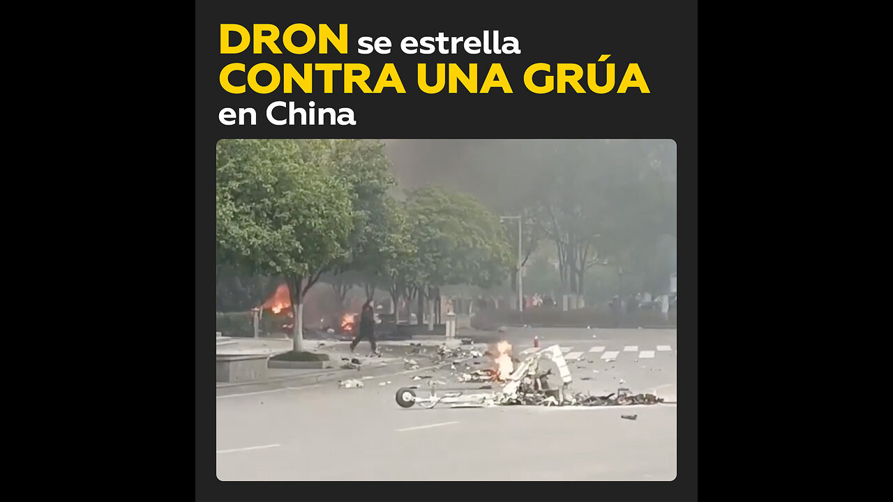 Fallo de dron provoca incendio en complejo deportivo en China