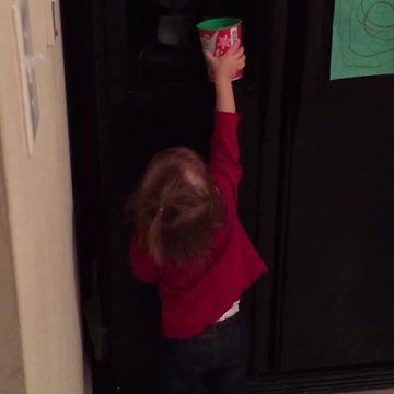 Tot Girl Fills Bathtub One Cup At A Time