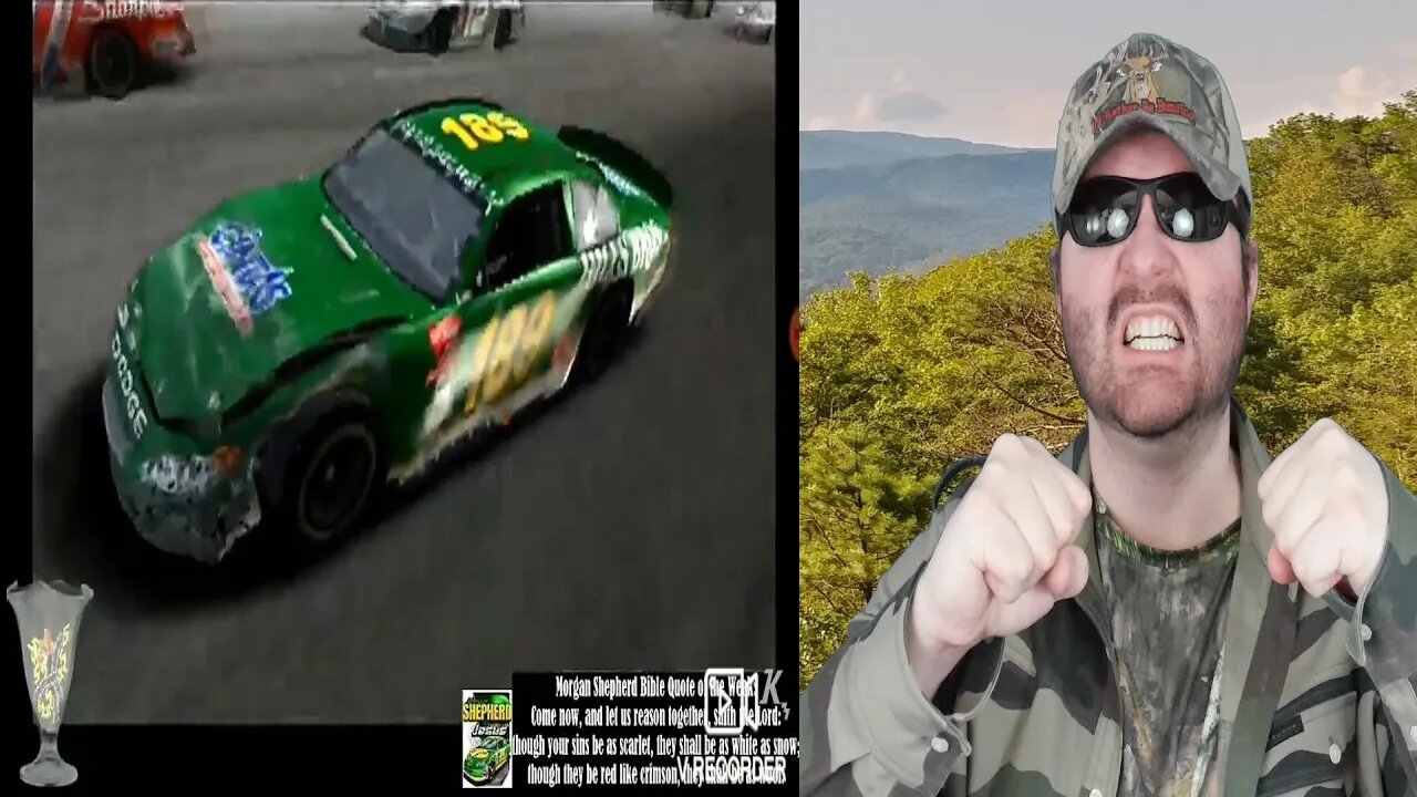 KamikazeGames Rages Quits Out Of A Nascar Thunder 2004 Race - Reaction! (BBT)