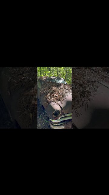 Old abandoned car in the woods, West Monroe Louisiana