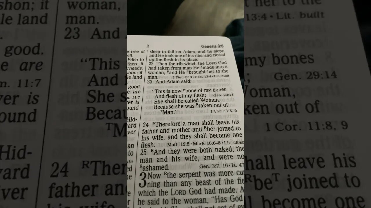 GOD MADE WOMAN FROM MAN! And it was good!