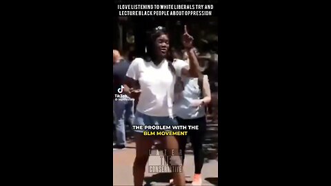 Young Black woman tears apart BLM narrative