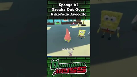 Sponge AI freaks out over Nikocado Avocado 💀 #shorts