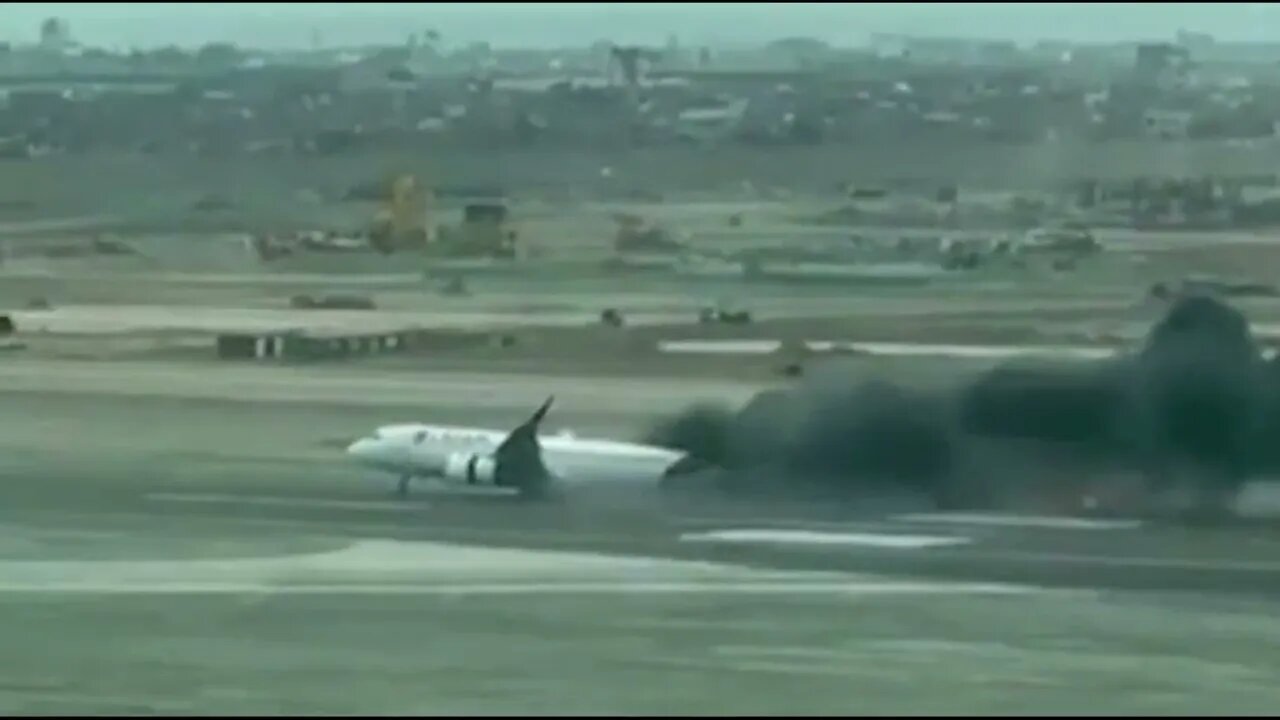 The moment LATAM airlines plane crashes with truck attempted to cross the runway