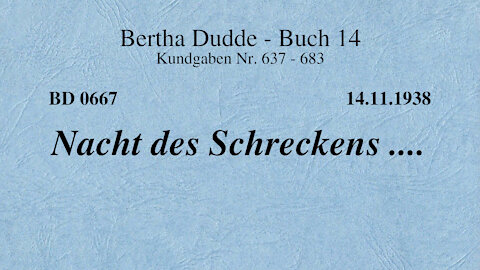 BD 0667 - NACHT DES SCHRECKENS ....