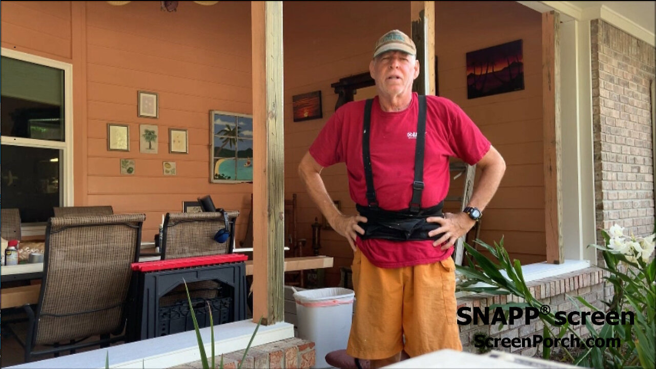 SNAPP® screen Porch Screen Project Review - Jim from Florida