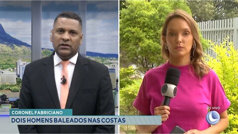 Cel. Fabriciano: dois homens baleados nas costas.