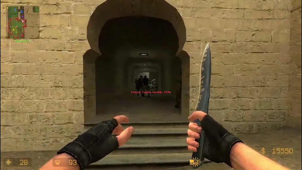 Counter Strike Source Dust 1 Bots #69 Only Knives