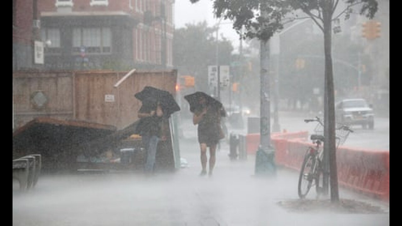 Driver recounts her car being flipped by violent winds during tropical storm