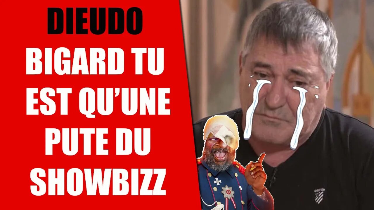 DIEUDO "BIGARD est inoffensif, grande gueule, petite BlTE et petite PVTE du showbiz français" #tpmp