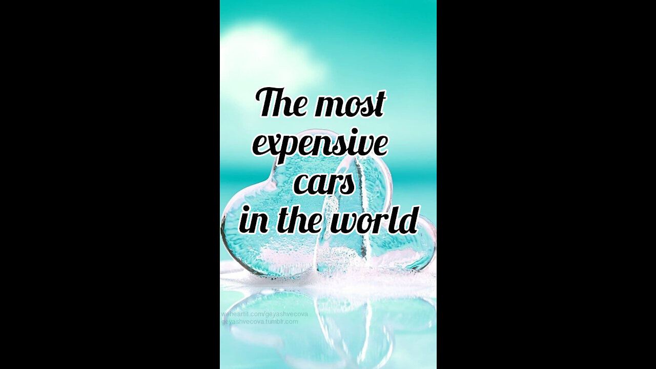 Most expensive cars