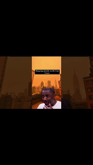 Canada wildfire got NYC like this! #wildfire #canada #nyc