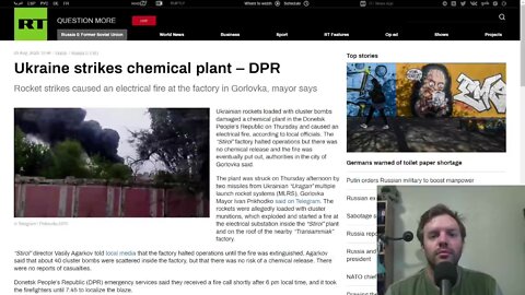 Ukraine shelling strikes chemical plant and fuel storage at nuclear plant