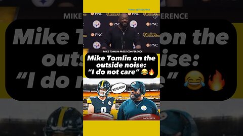 PITTSBURGH STEELERS HC MIKE TOMLIN WITH AN ALL TIME RESPONSE TO TEAM HYPE 😂🔥 #nfl #shorts #fyp