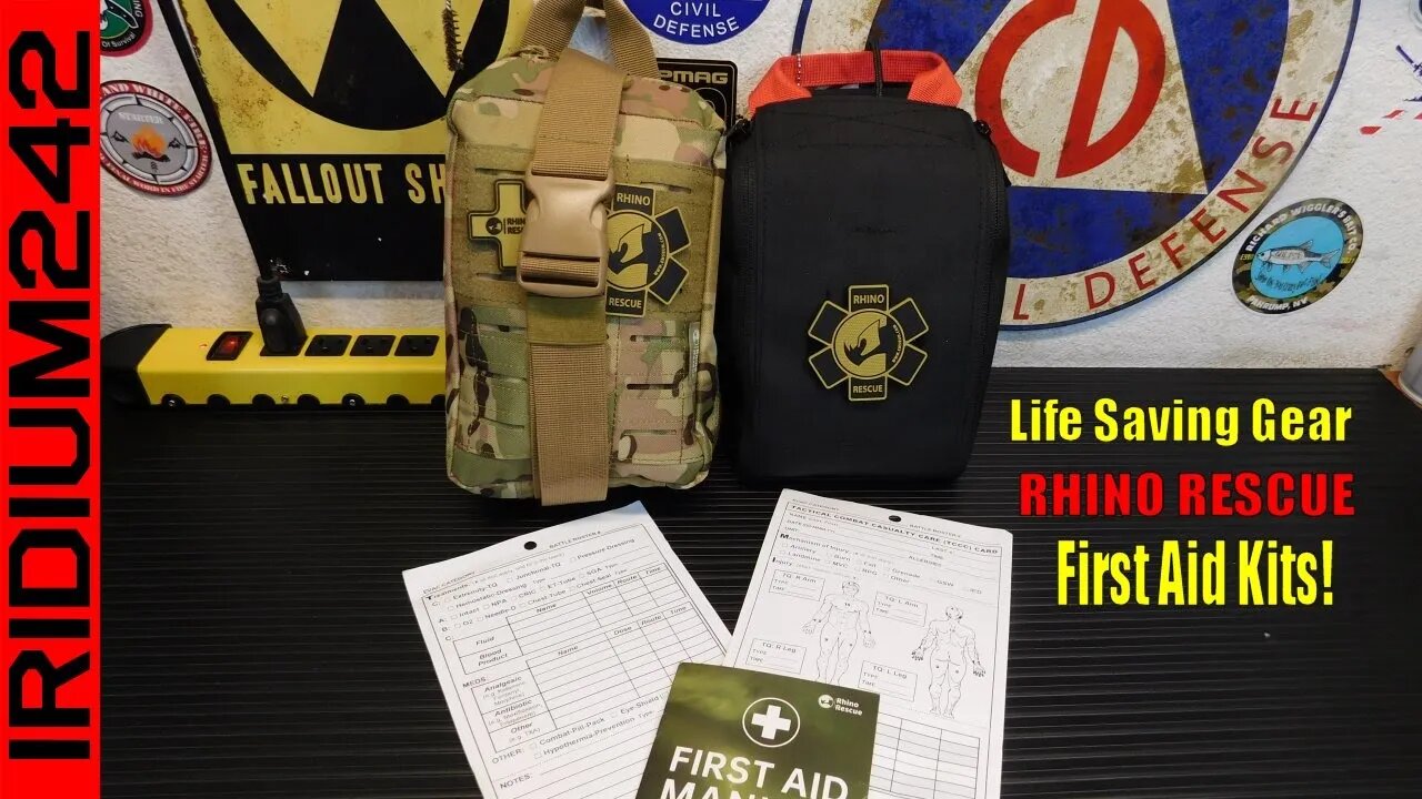 Life Saving Gear For Preppers RHINO RESCUE First Aid Trauma Kits!