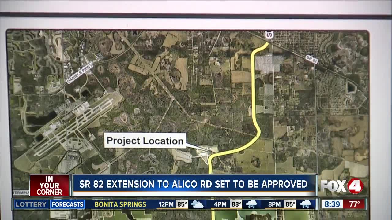 Lee County to approve purchase of land to connect SR 82 and Alico Road