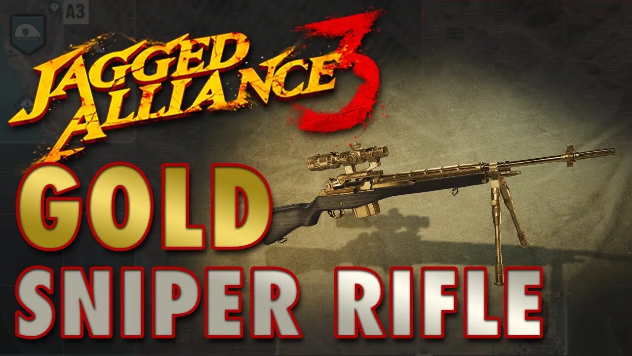 Jagged Alliance 3 GOLD SNIPER RIFLE with Amazing Stats (High-Level Early Game Weapon)