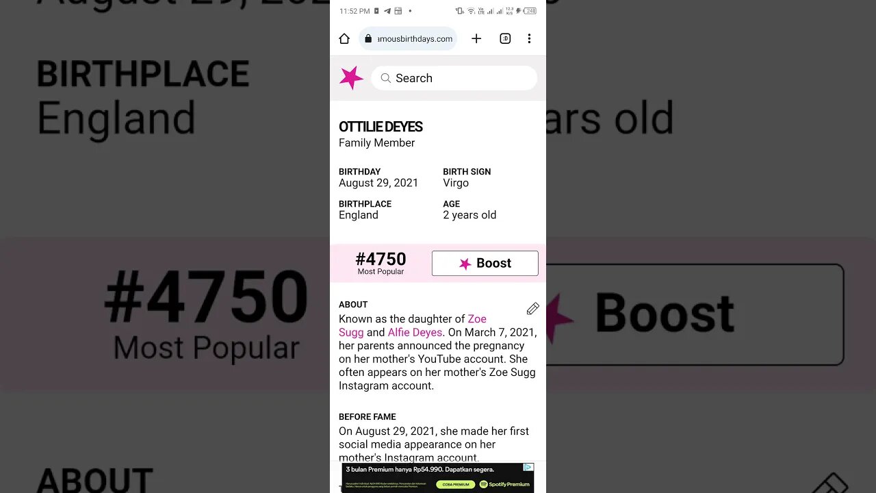 HAPPY 2 YEARS OLD BIRTHDAY OTTILIE DEYES