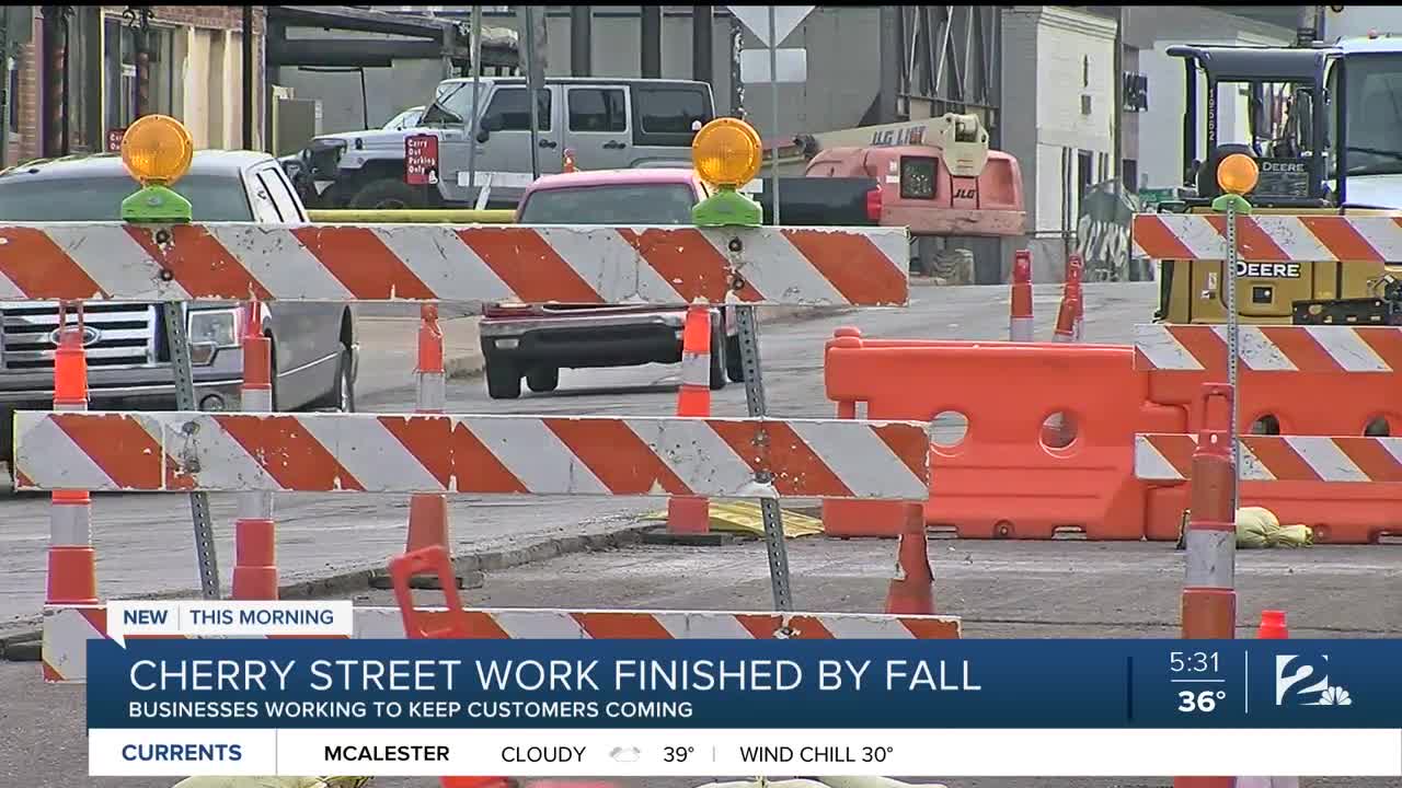 Businesses on Cherry Street working to keep customers coming during construction project