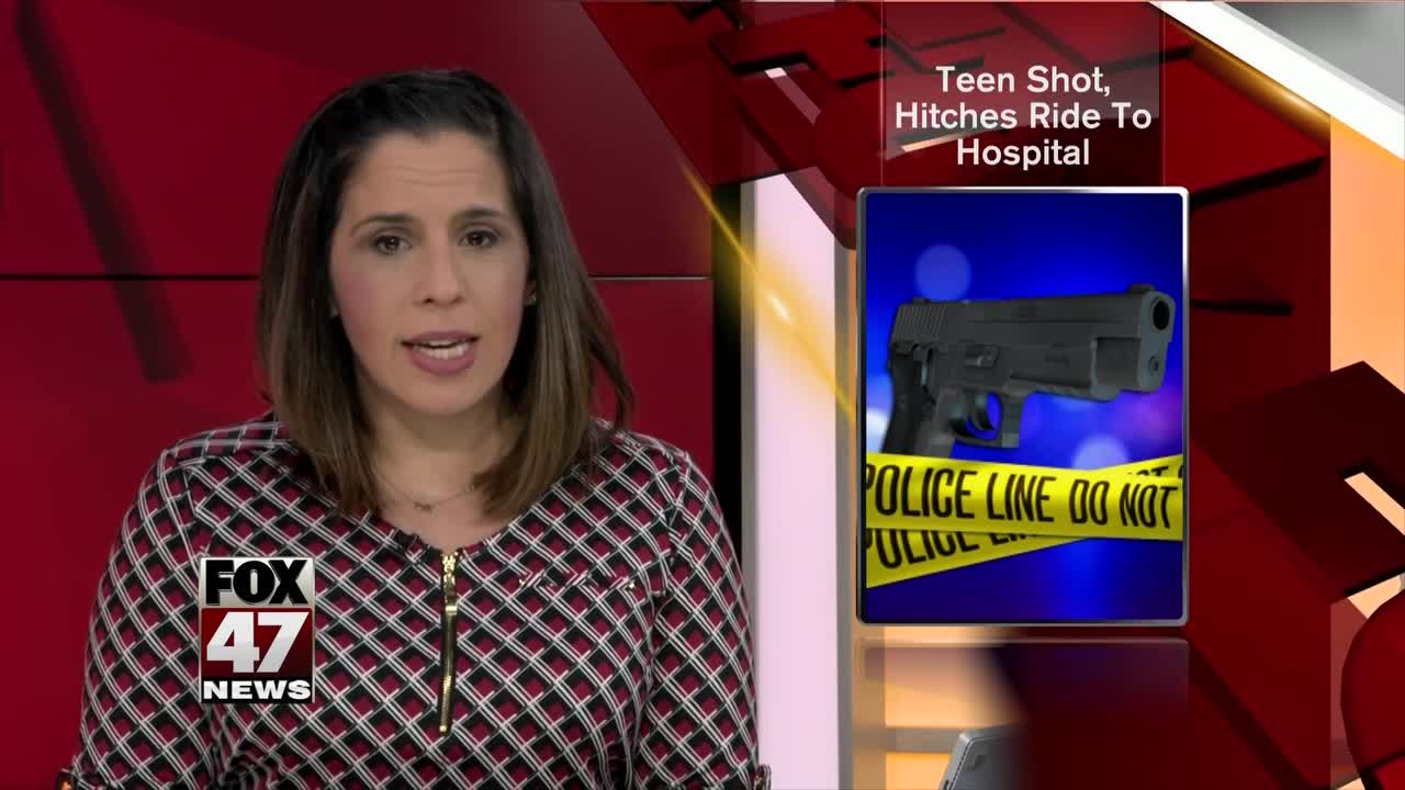 Teenager with gunshot wound hitches ride to hospital