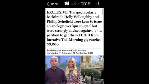 How sad is your life to care that Holly Willoughby and Phillip Schofield may have jumped the queue?