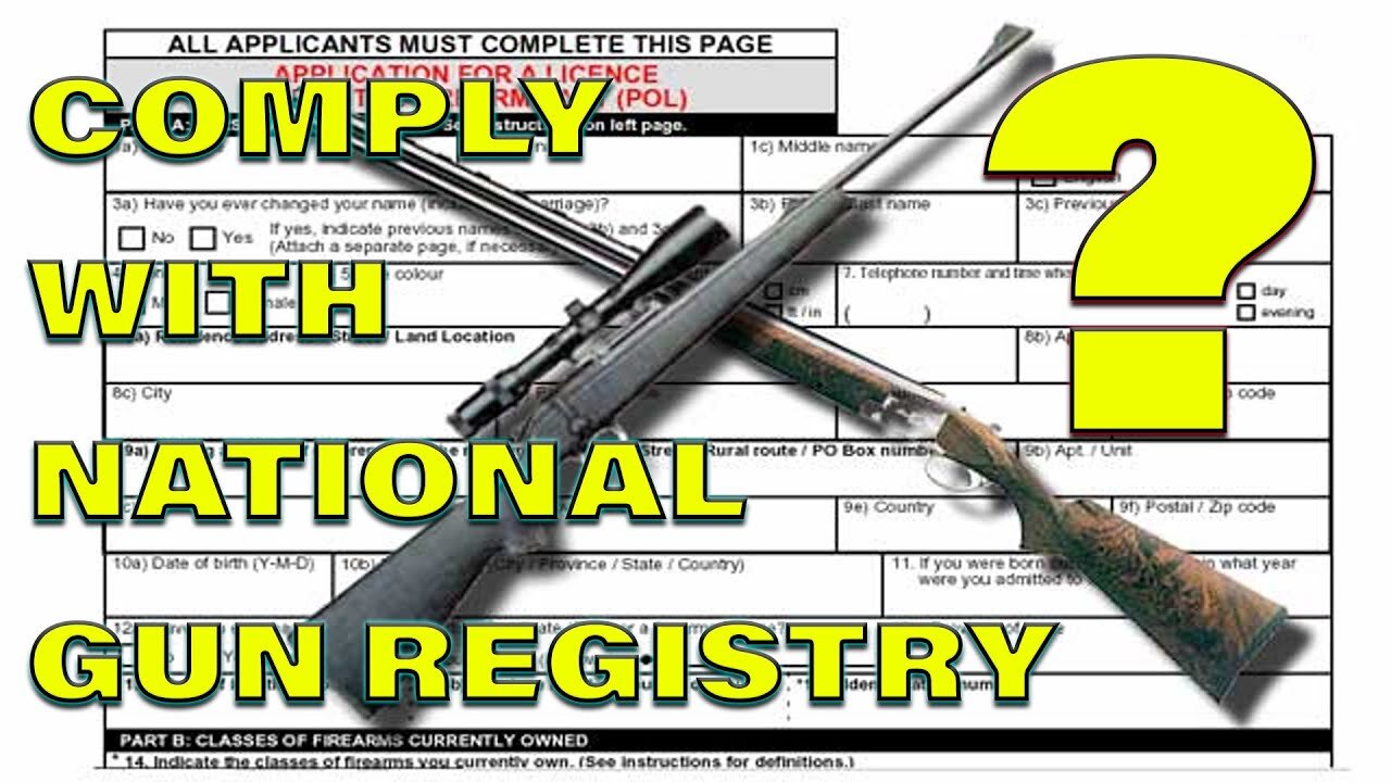 Should You Comply With National Gun Registry ? LEO Round Table S06E08a