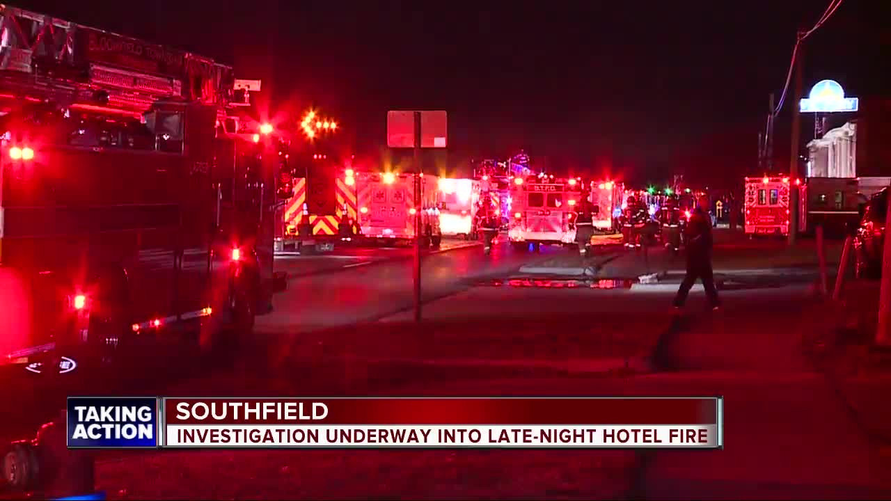 Investigation underway into Southfield hotel fire